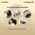 [Apply Code: 7TM12] OGAWA Mobile Shiatsu Lite Shiatsu Kneading Massage Pillow (Ashwood)*